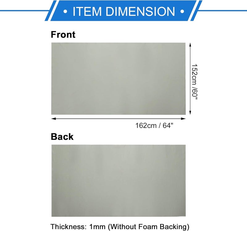 VekAuto Breathable Mesh Headliner Fabric 64" l x 60" W Interior Trim DIY Roof Repair Replacement for Car RV SUV Automotive Breathable Mesh Fabric Light Gray - Image 4